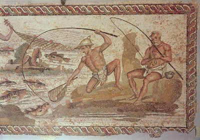Men fishing on the Nile by Roman